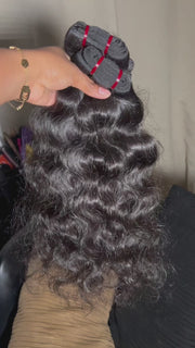 Lot de tissages indian natural curly